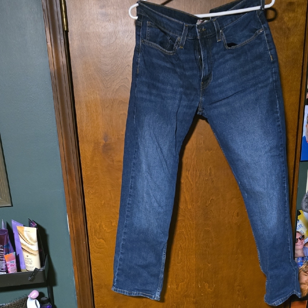 Signature by Levi Strauss Dark Blue Straight Jeans